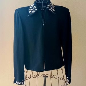 St John evening by Marie Gray knit jacket and pant set